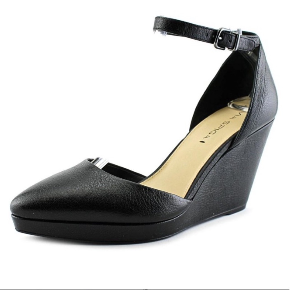 Via Spiga Black Wedge - size 8